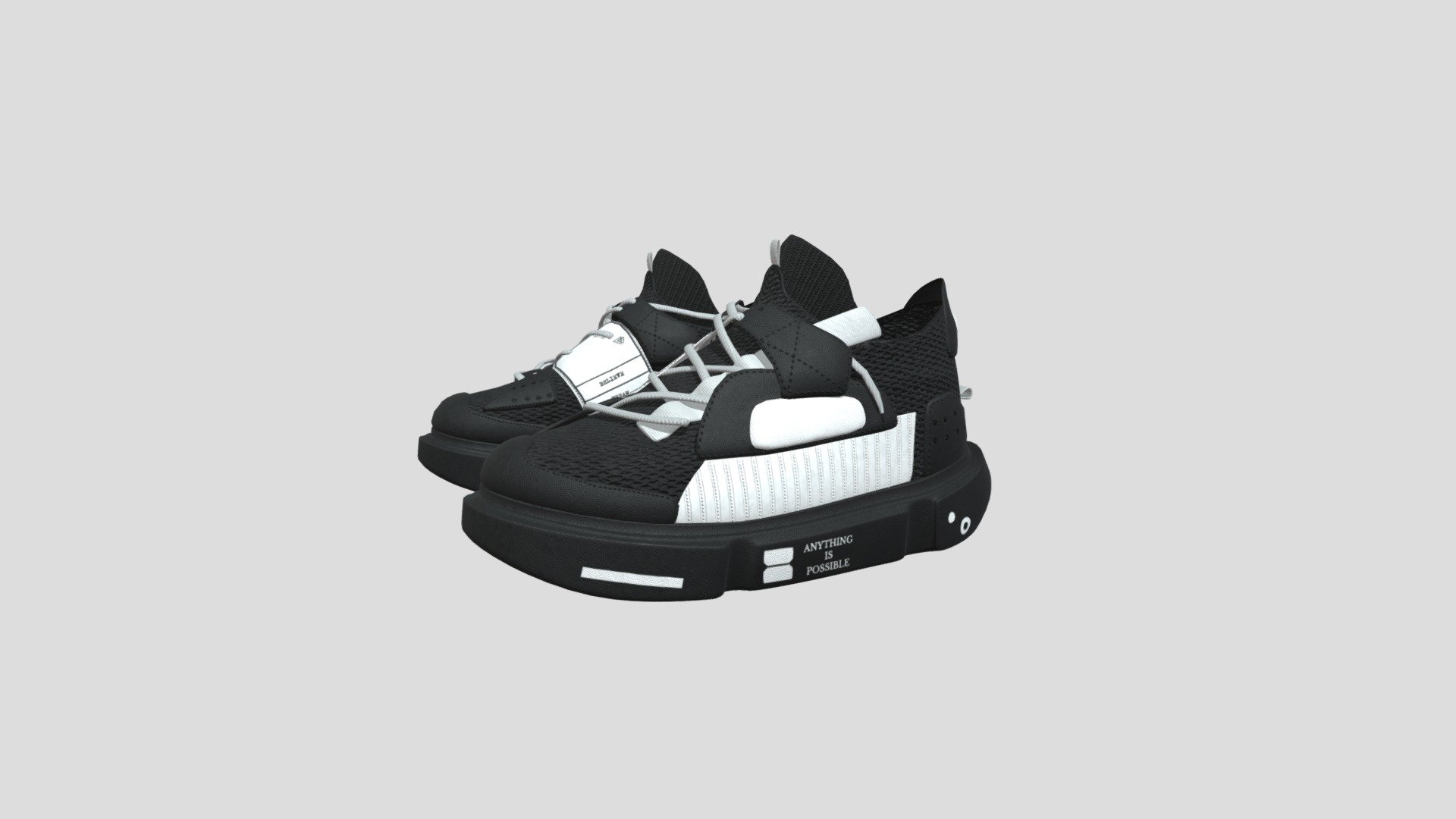 FU Sneakers By VapeQ - 3D model by VapeQ [7a1ff90] - Sketchfab