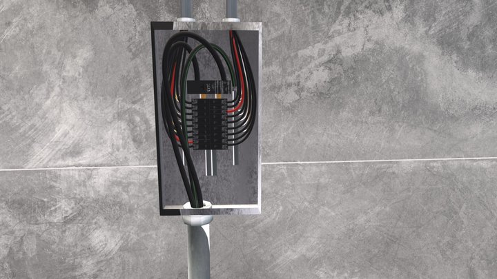 electrical panle 3D Model