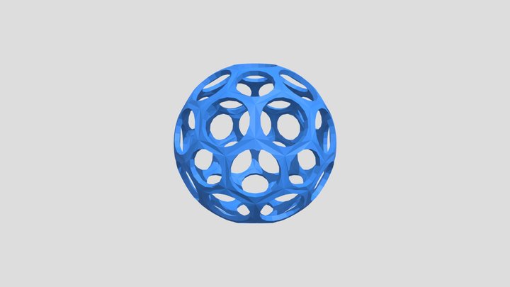 Mesh ball 82 mm, printed in one piece
