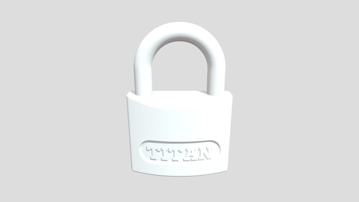 Basic Padlock 3D Model
