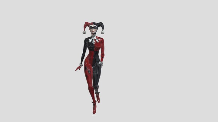 Harley Quinn Game Ready 3D Model