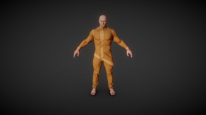 SciFi Medieval Character  for AAA Games 3D Model