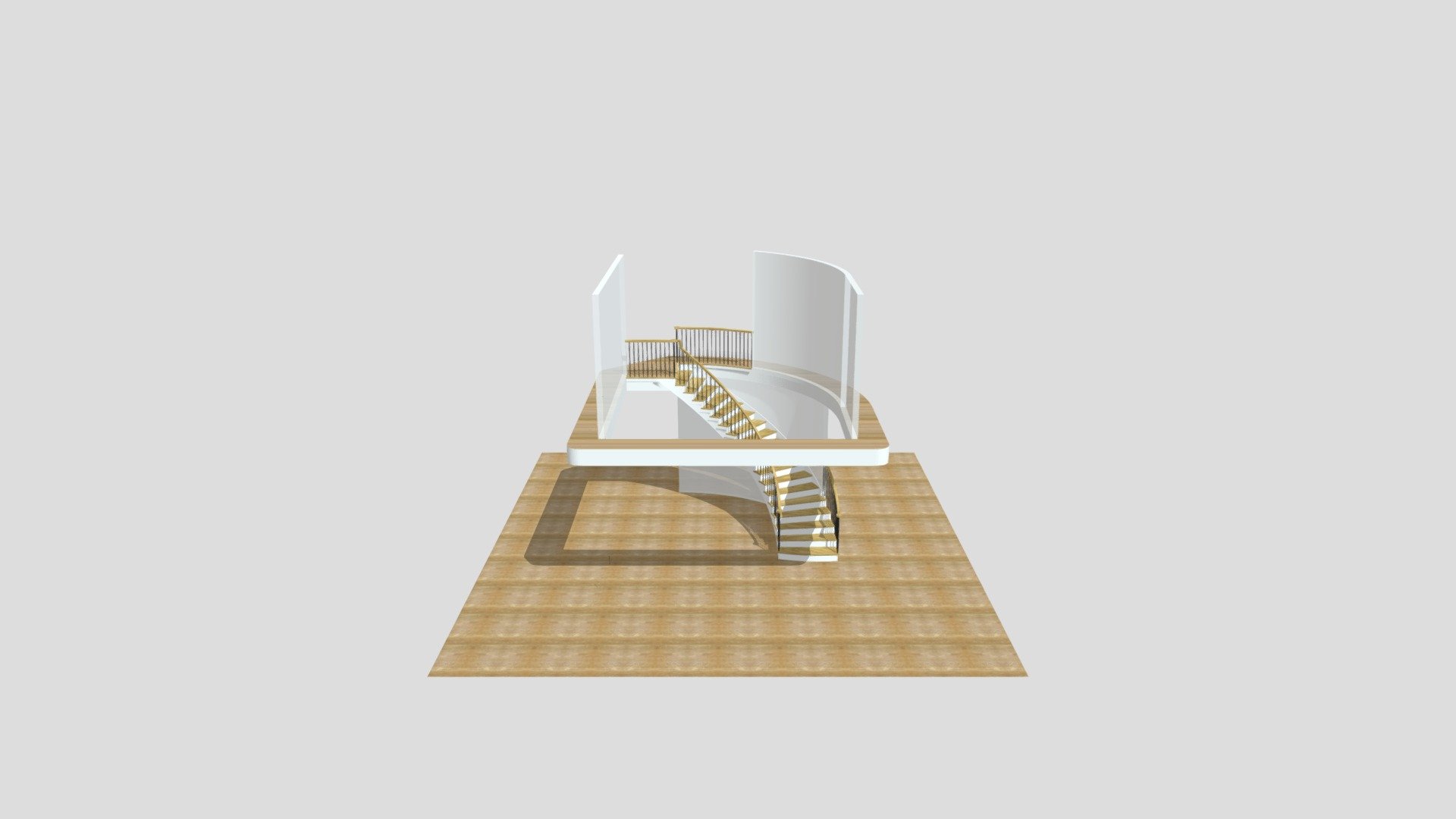 2491 WOODLAWN STAIR - OPTION 2 - 3D model by HL Stairs Inc ...