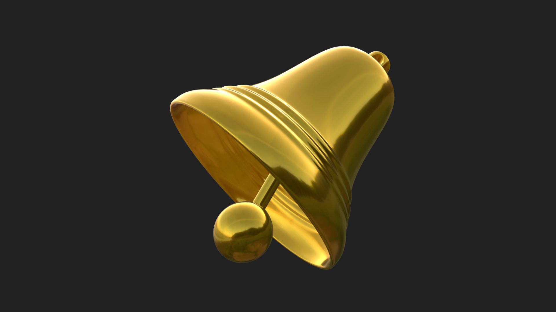 3D model Bell - This is a 3D model of the Bell. The 3D model is about a yellow flower with a black background.