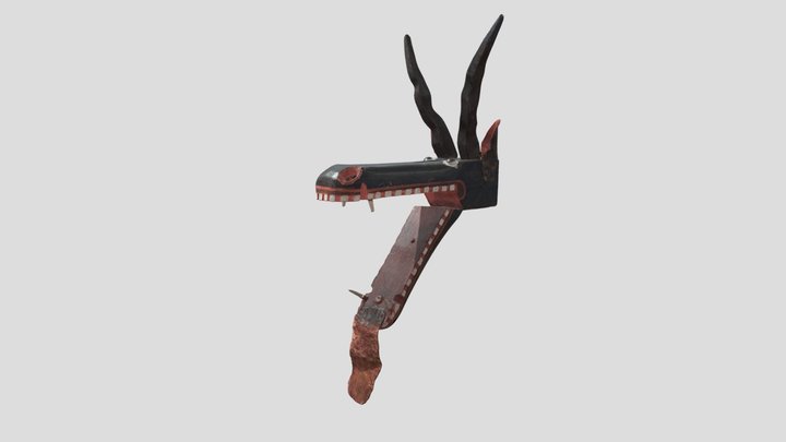 Turoń's head - ceremonial item  - 3D model