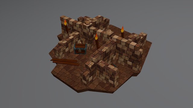 Minimap Dungeon 3D Model