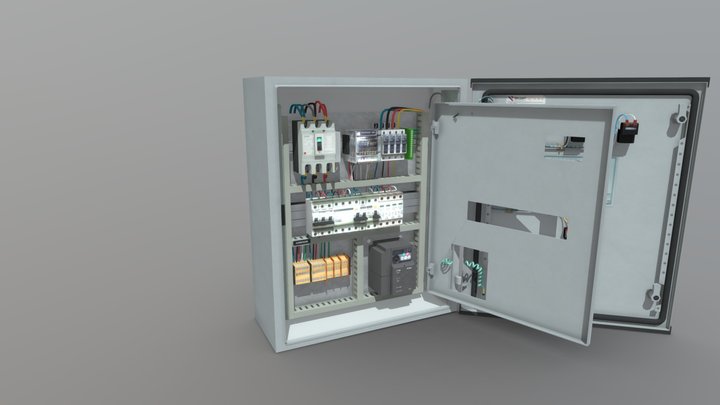 Panel Electrico 3D Model