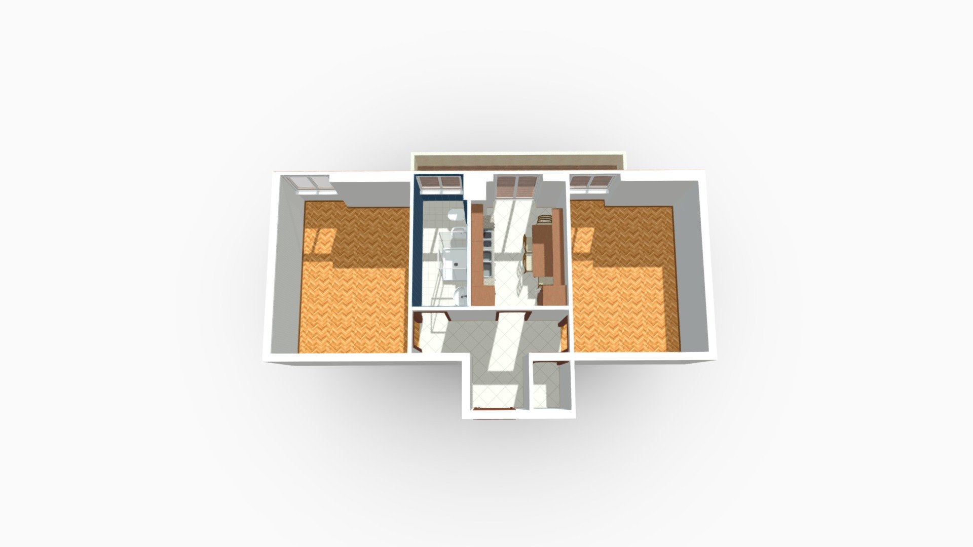 Bilocale Viale Lucania Miloano — Sketchfab embed 3D viewer