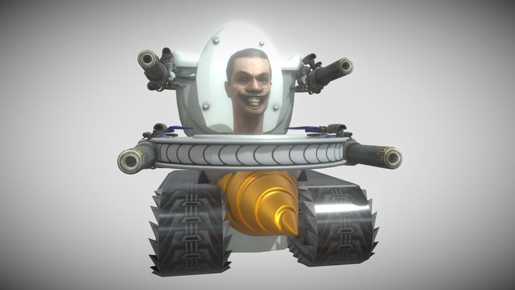 Skibidi toilet drill gun