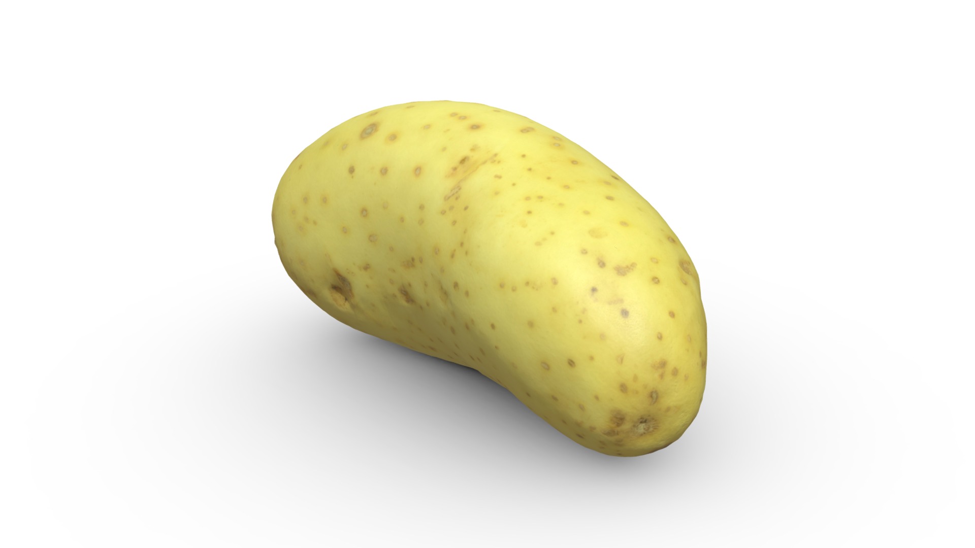 3D model Potato Scan - This is a 3D model of the Potato Scan. The 3D model is about a potato with a white background.