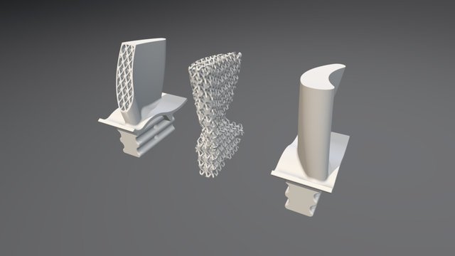 Turbine blade - 2 3D Model