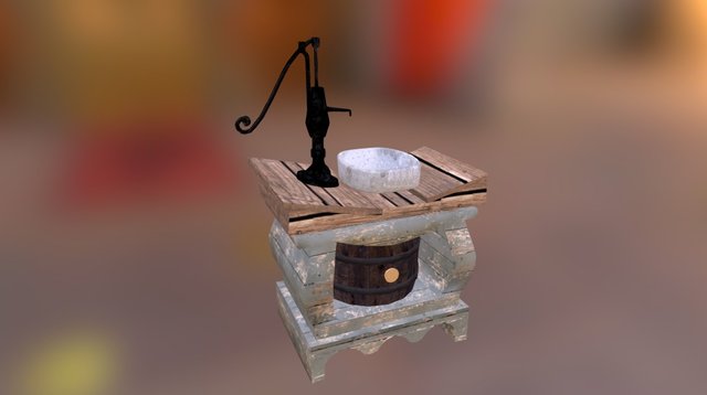 Medieval Sink 3D Model