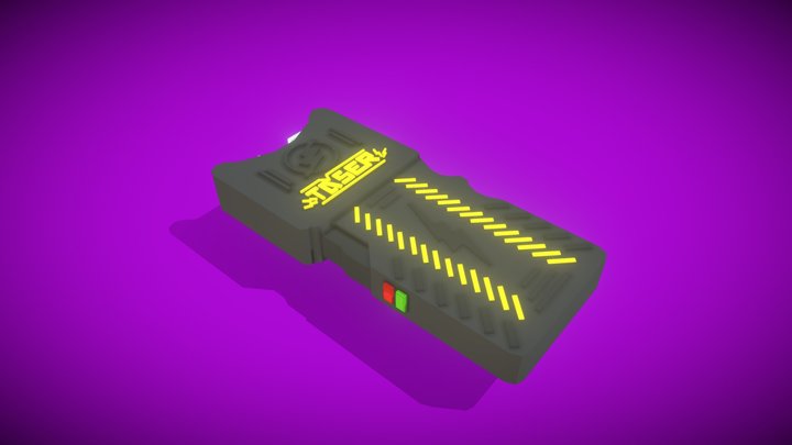 Hand taser | Minecraft 3D Model