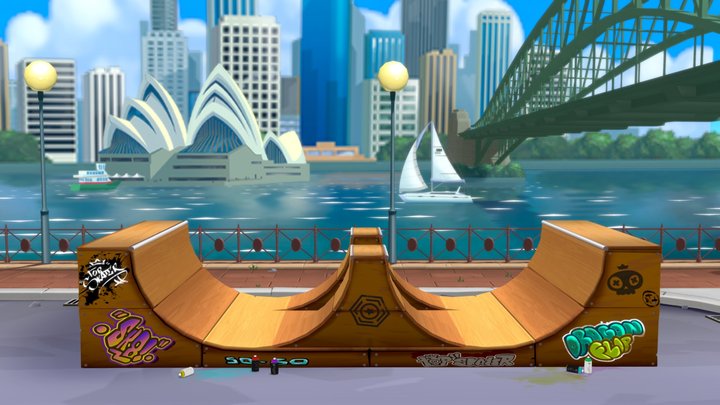 Sydney Background - FlipSkater 3D Model
