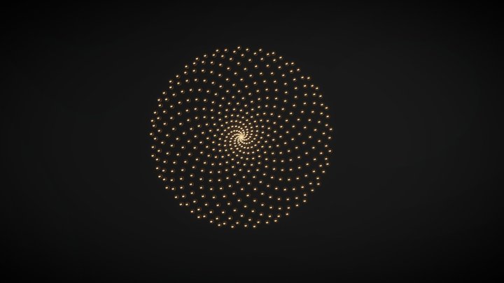 Fibonacci 3D Model