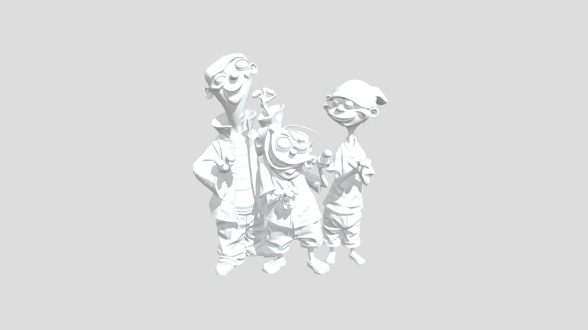 The Ed's - Ed Edd And Eddy - 3D model by Tinus Marais 