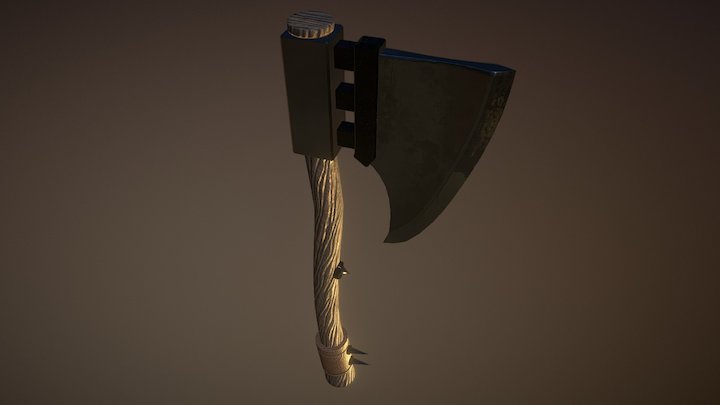 Battle Axe 3D Model