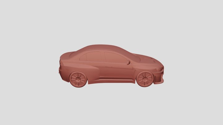Mitsubishi Lancer Evo10 Widebody for 3Dprinting