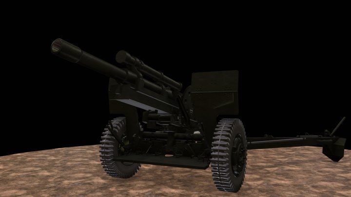 155 Mm Howitzer – Modelo 3D gratuito STL
