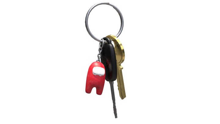 Among Us Key-chain 3D Model