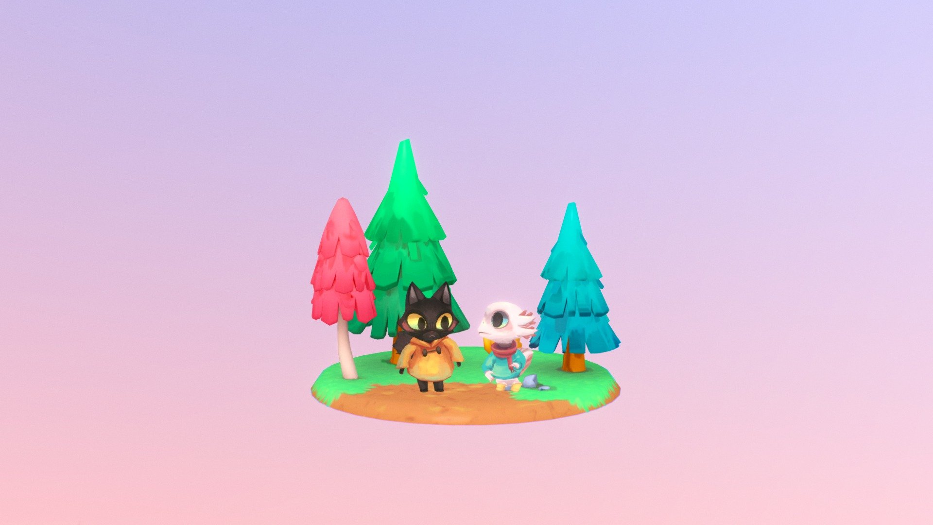 Axel and Cattie 3D model by Laura Espinosa (lauraespinosa) [7a34770