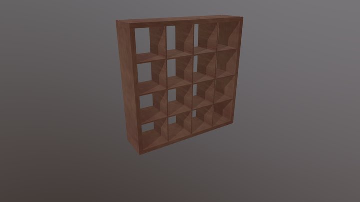 Shelf 4x4 tiles 3D Model