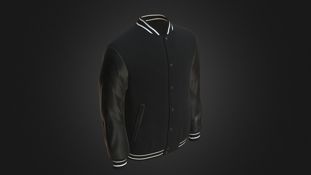 Letterman jacket - 3D model by kropaman [7a363e0] - Sketchfab