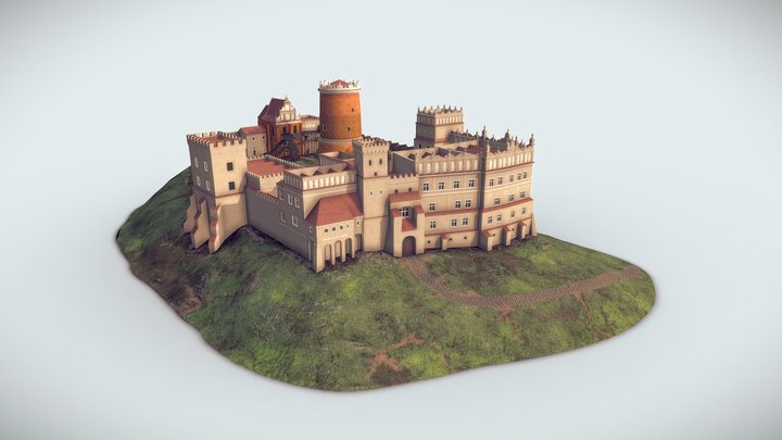 Castle in Lublin, ca 1650 3D Model
