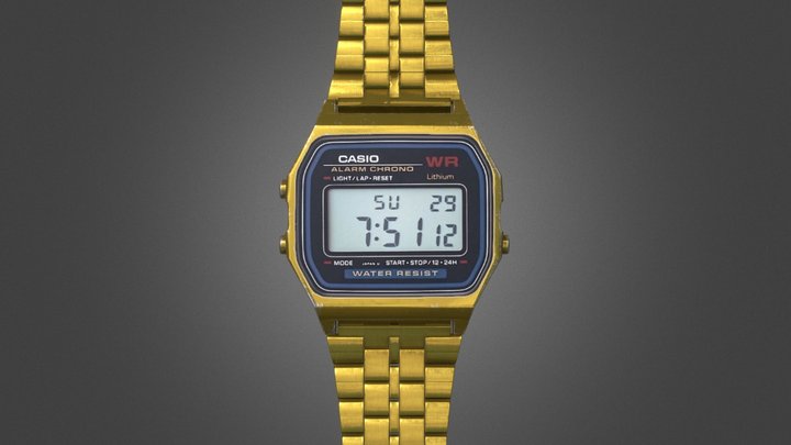 Casio A159W 3D Model