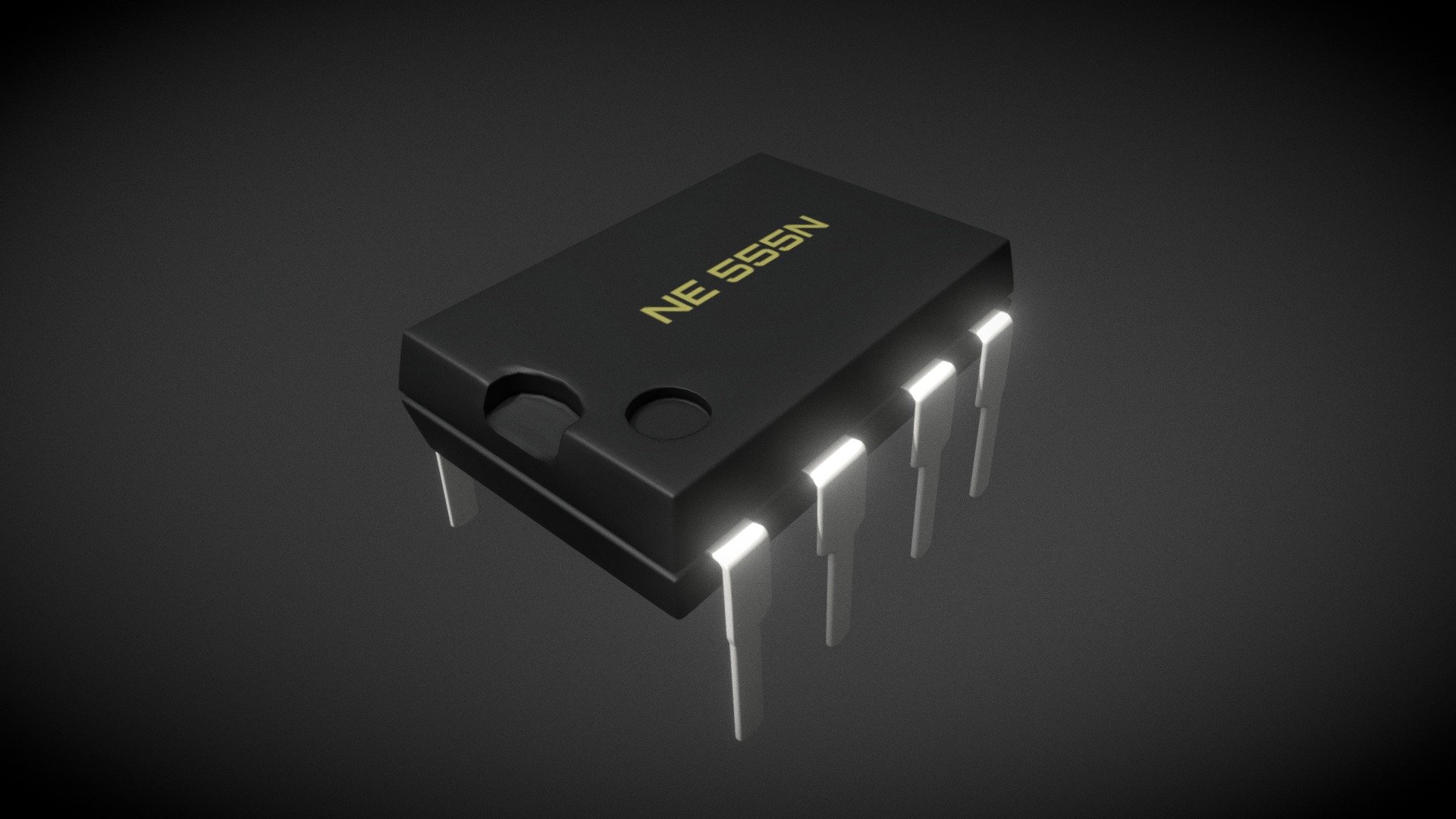 Integrated Circuit (IC) - Download Free 3D model by Alex Martire