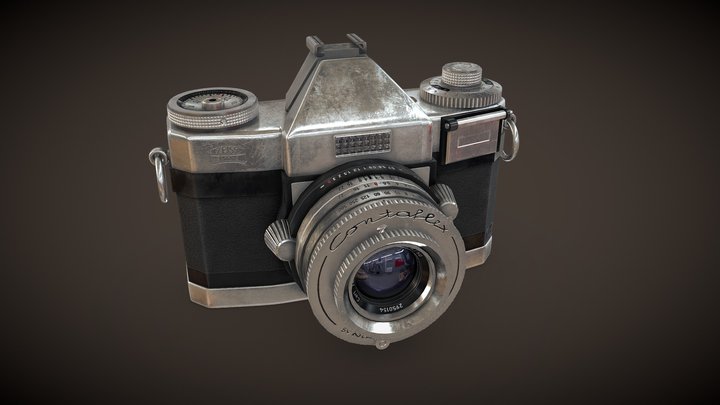 Zeiss Ikon Contaflex Vintage Camera 3D Model