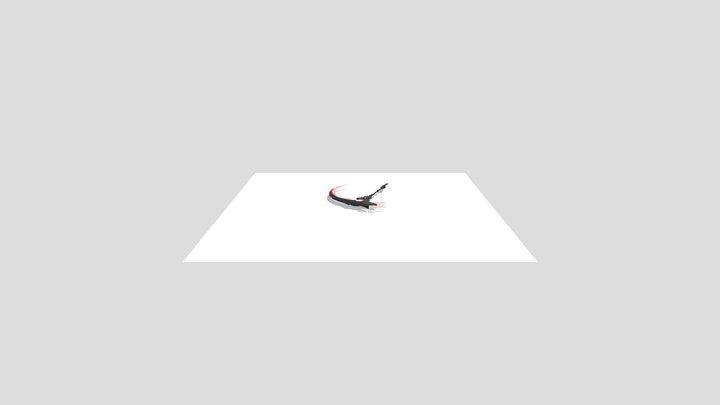 Anime Scythe 3D Model