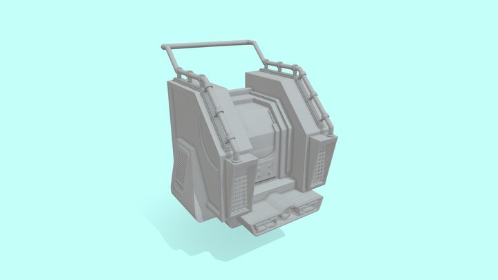 Lowpoly robot whole 3D Model