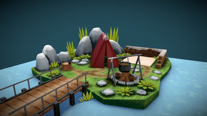 TENT PROJECT UVW 3D Model