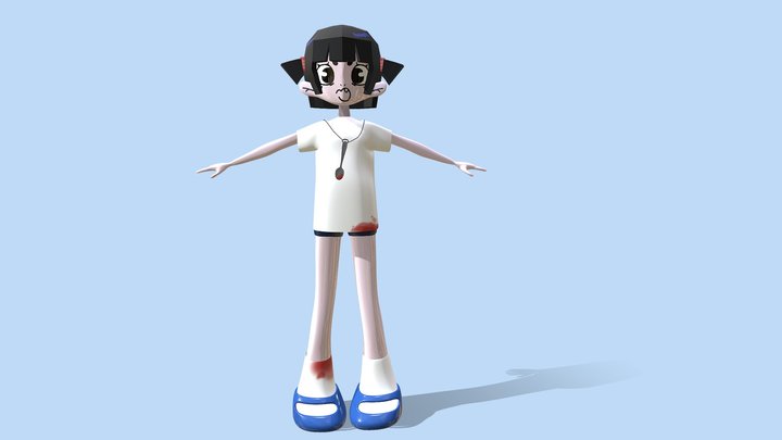 🖤 Geek Girl 3D Model