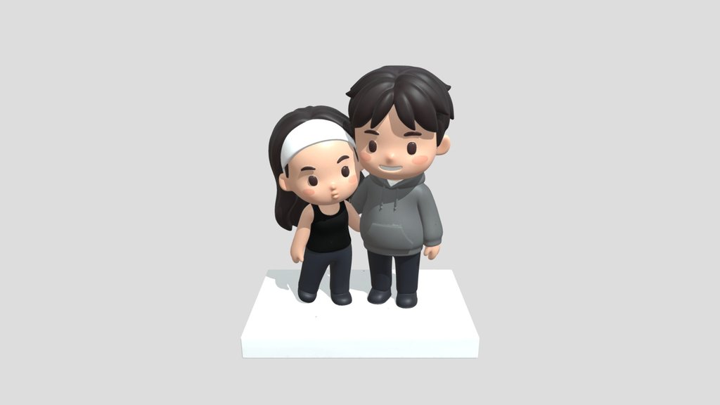 Kissing Couple Figurines