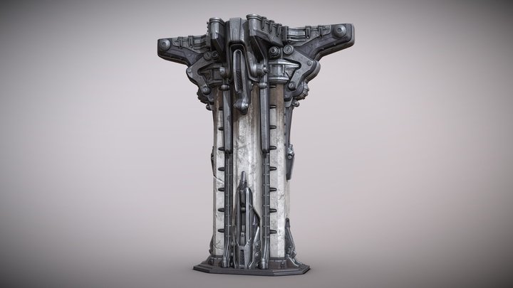 Gears 5 Pillar : Fan Art 3D Model