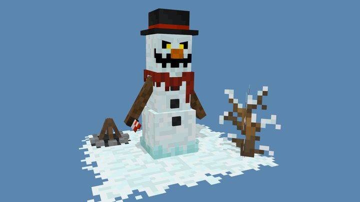 Minecraft - Mr. Top Hat (Free) 3D Model