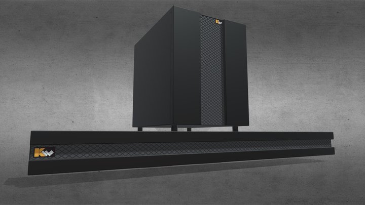 HMS 2023 Sound Bar & S.Woofer 3D Model