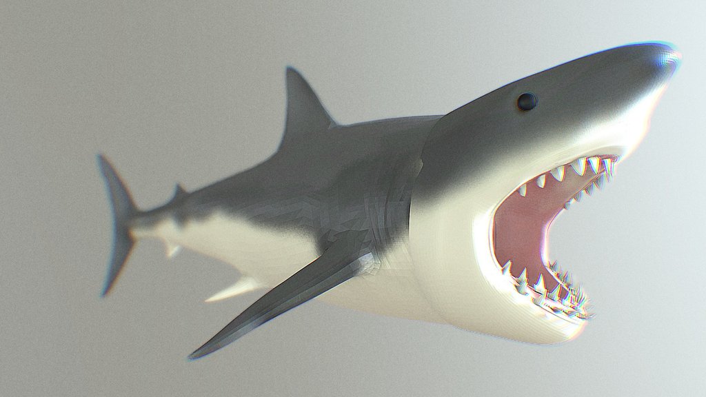 Great White Shark 3D Model