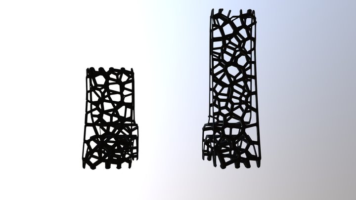 voronoi Chair 2 Sizes 3D Model