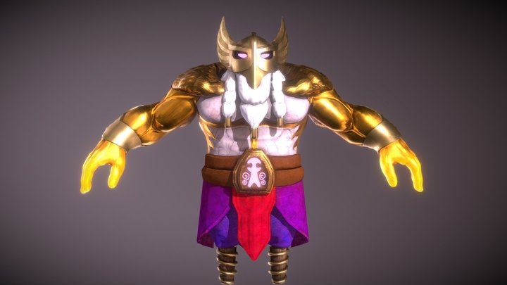 God Fist Bard 3D Model