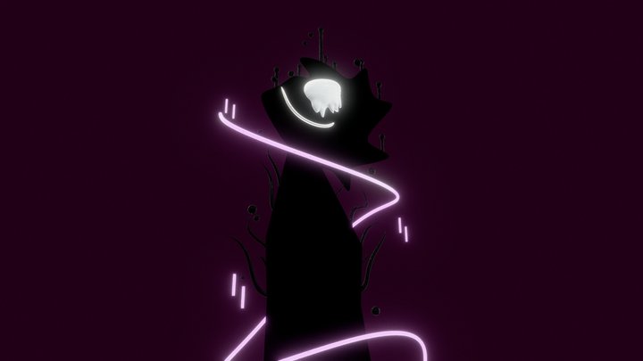 The Dark Ink Man 3D Model