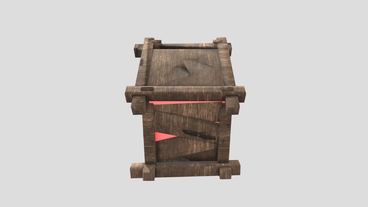 Loot crate rare 3D Model