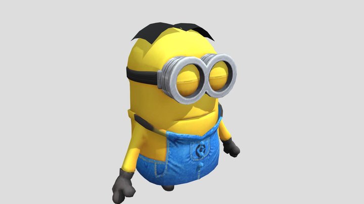 Minion Dave hoodie 3D Model