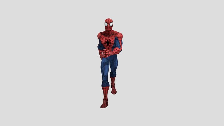 Spiderman Walk animation 3D Model