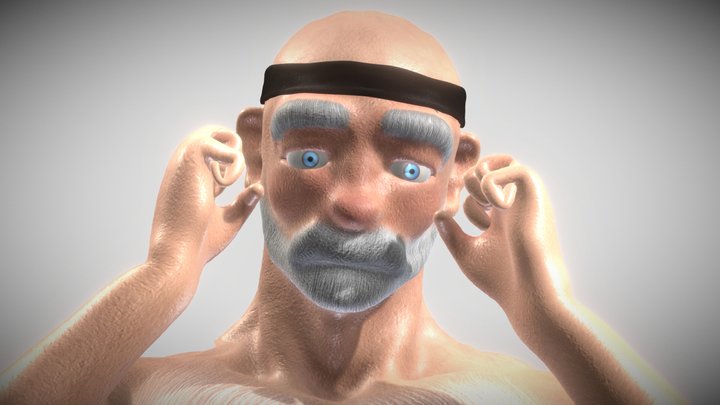 The Old Monk Stylized - Rigged and Animated 3D Model