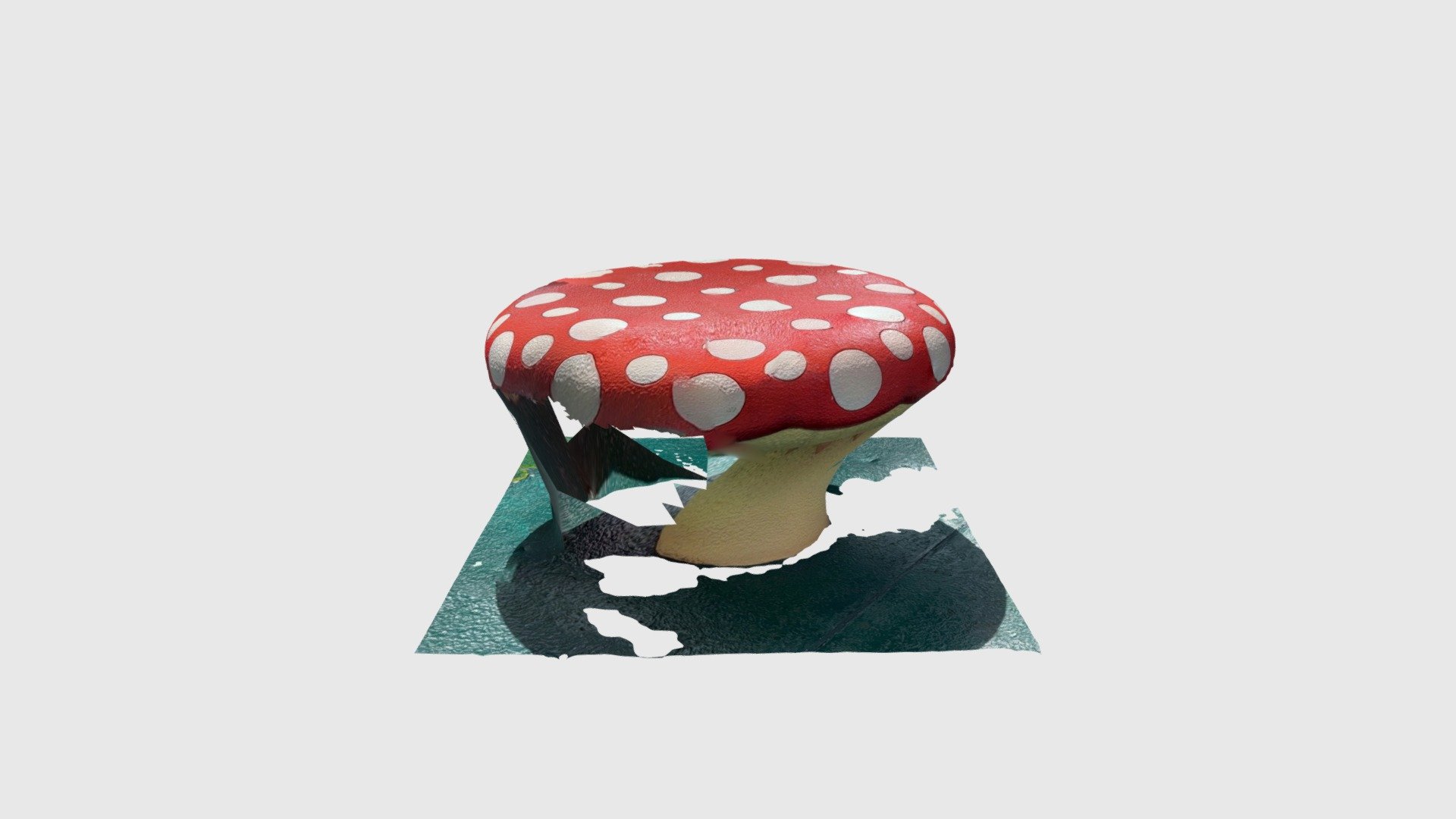 クッパ城前のキノコの椅子