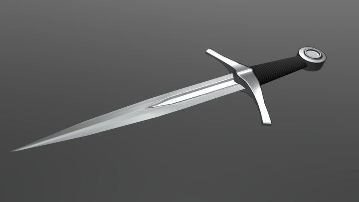 Medieval Dagger 3D Model