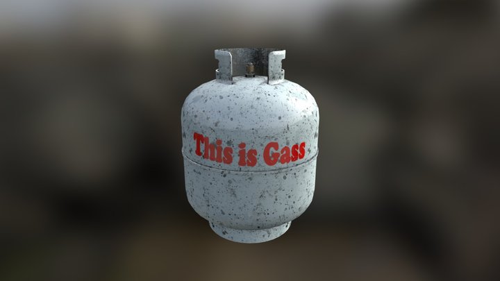 dirty gas container 3D Model